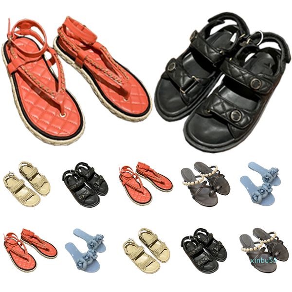 

women slides womens scuffs slipper luxurys designers shoes high heels genuine leather lady paris summer beach pumps, Black