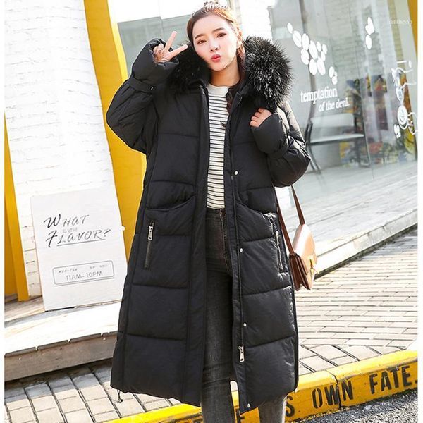 

women's down & parkas fashion womens solid cotton-padded jacket coat warm long sleeves overcoat1, Black