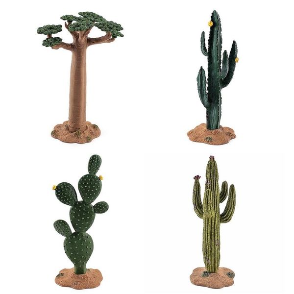 

decorative flowers & wreaths simulation green plant cactus tree baobab bush model ornaments tropical trees deskdiy scene props children
