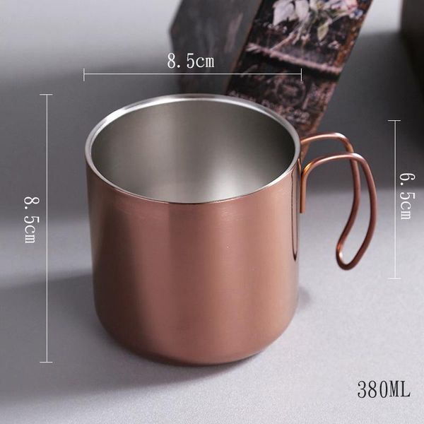 

water bottles coffee cup double titanium anti-scalding mug plating