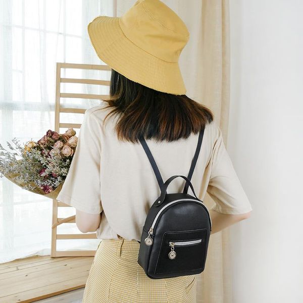 

jewelry pouches, bags fashion small backpack ladies 2021 high-end multi-pocket large-capacity one-shoulder mobile phone, Pink;blue