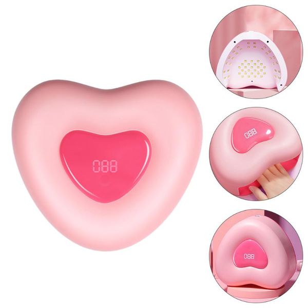 

nail dryers heart shaped art lamp manicure led glue (plug)