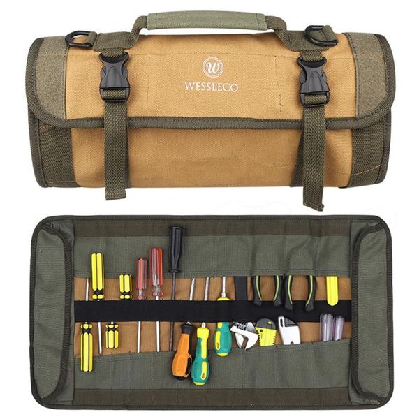

stuff sacks tactical tool roll organizer 24 pockets wrench rolling bag pouch storage for electrician plumber carpenter