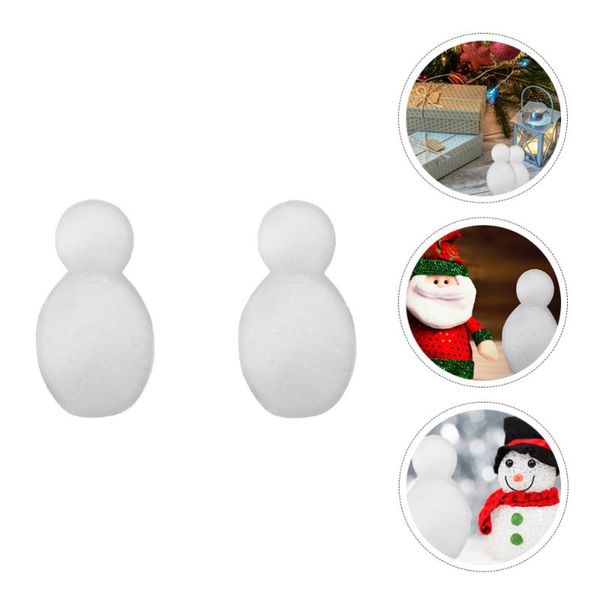 

party decoration 4 pcs snowman modeling decor diy painting styrofoam craft crafts