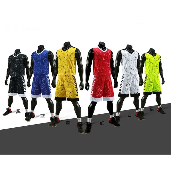 

basketball men's summer breathable vest basketball suit printing, Gray
