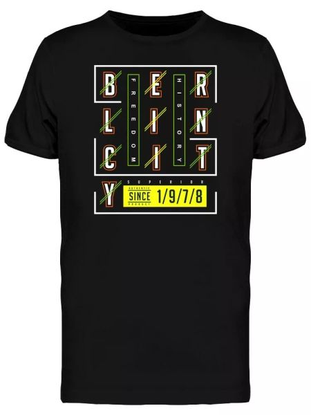

Berlin City Young Generation Men's Tee -Image by Shutterstock, White;black