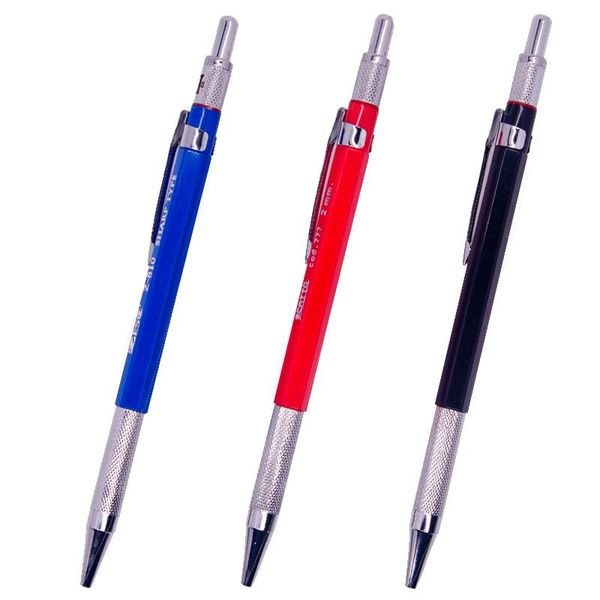 

ballpoint pens automatic mechanical pencil 2.0mm for professional painting and writing school supplieswith lead refills, Blue;orange