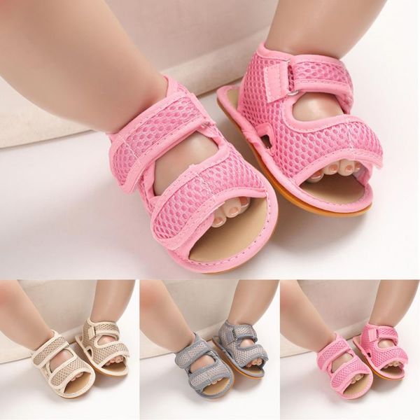 

first walkers toddler sandals premium soft anti-slip rubber sole infant summer outdoor comfortable casual shoes kid baby