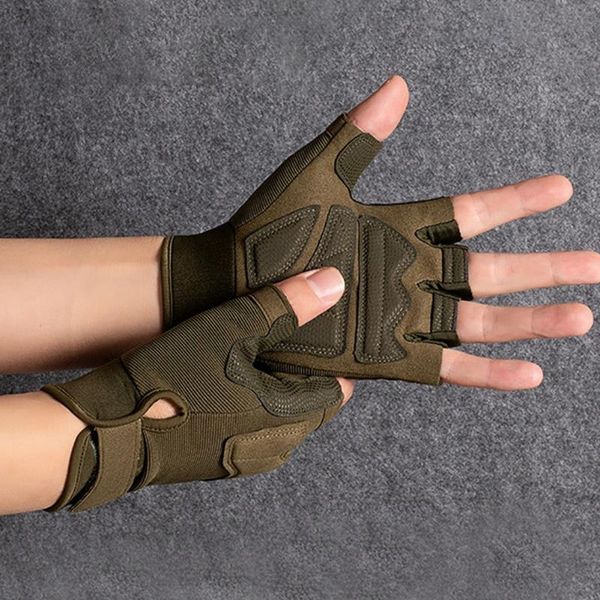 

cycling gloves half finger breathable -absorption outdoor climbing camping, Black