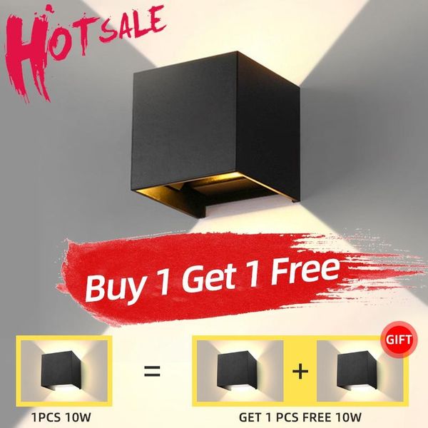 

wall lamps ip65 waterproof indoor outdoor lighting aluminum light for home bedroom bedside living room led garden porch lamp
