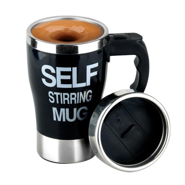

mugs stainless steel liner automatic stirring coffee cup lazy electric mug creative valentine's day birthday gift 2021