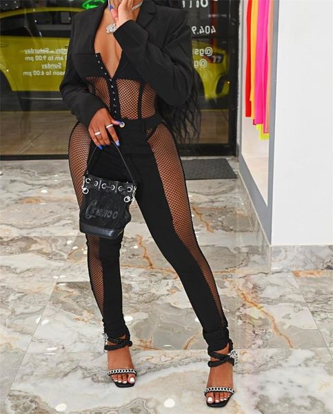

women's two piece pants sets women solid autumn 2021 stretchy sportswear crop and leggings gauze stitching suit, White