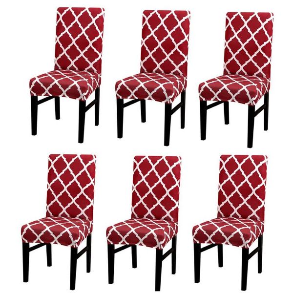 

chair covers 6pcs cover nordic geometric elastic for el stool table dining