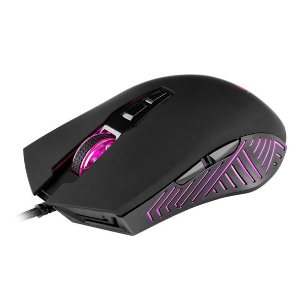 

mice 6400 dpi wired usb electronic game sports metal mechanical gaming mouse is suitable for notebook deskfive-speed adjustment