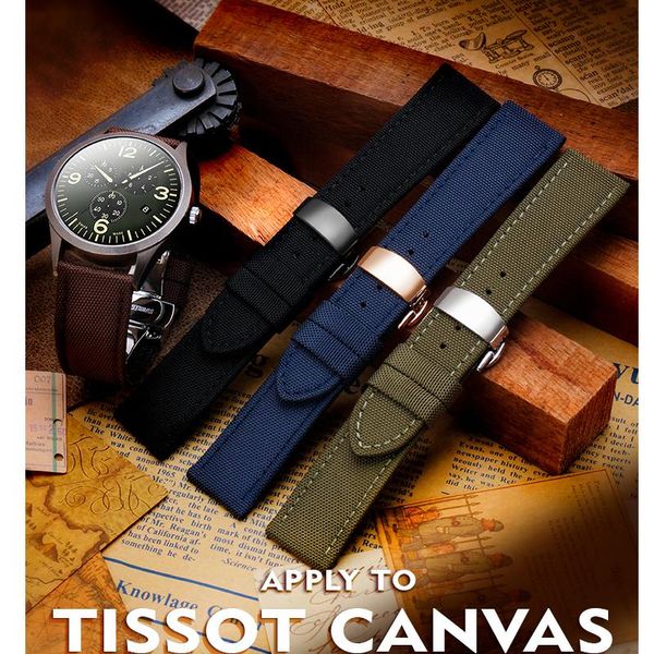

watch bands nato strap canvas nylon genuine leather band black blue green man and woman fashion watchband bracelet18mm 20mm 22mm 24mm, Black;brown