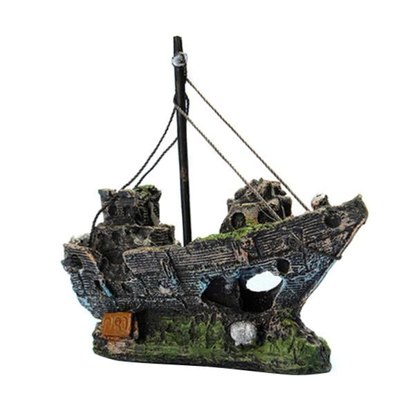 

fish tank landscaping pirate ships resin ship decorations suitable for aquarium a1