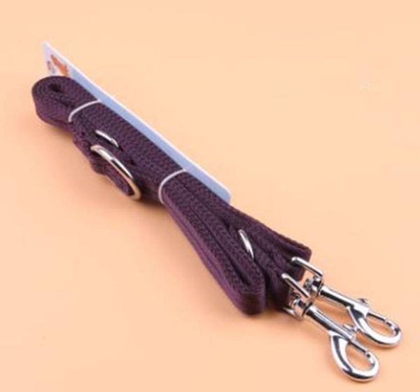 

dog collars & leashes 60 pcs/lot double cat pet traction belt one drag two small and medium rope lead