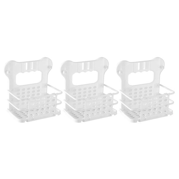 

laundry bags 3pcs wall-mounted bathroom organizer shelves collapsible kitchen accessories