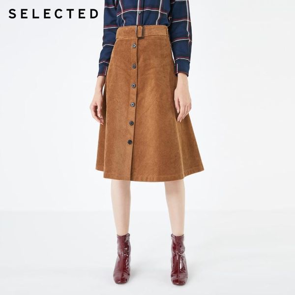 

women's winter loose fit mid-length corduroy skirt s|41944c509 skirts, Black