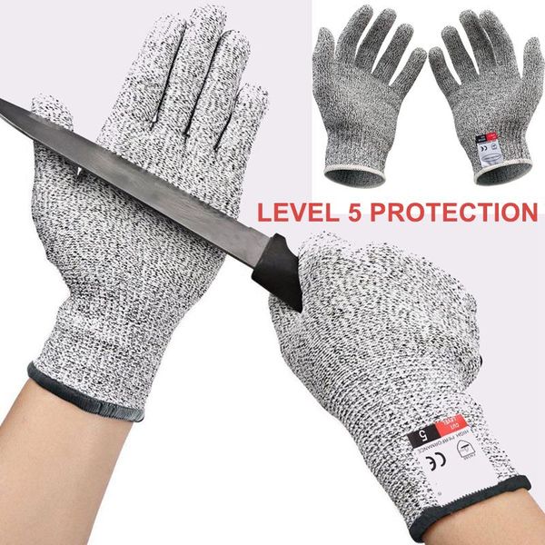 

disposable gloves 1 pair level 5 protection safety cut resistant non-slip wear-resistant food grade home kitchen garden anti-scratch