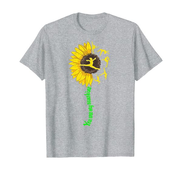 

you're my sunshine gymnastics sunflower gymnastic mom, White;black