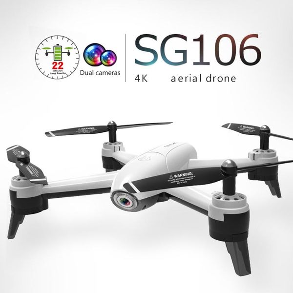 

drones rc drone sg106 720p/1080p/4k single/dual camera optical flow portable aerial remote control aircraft quadcopter j60b
