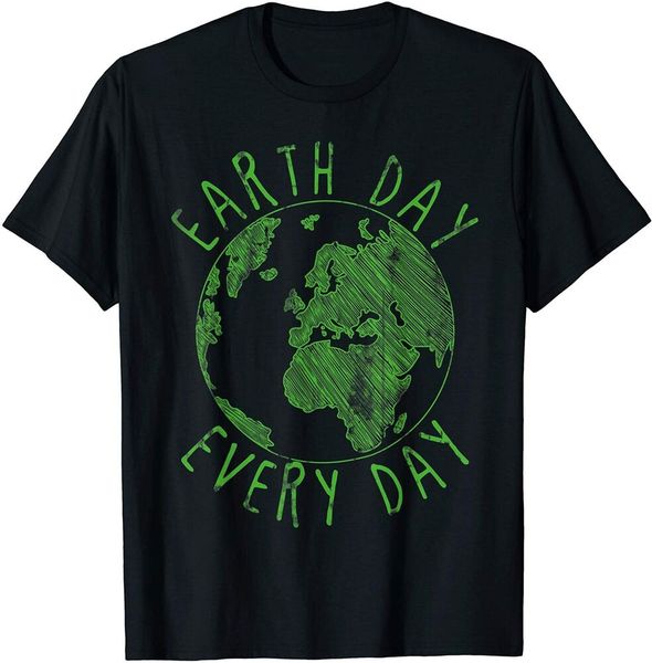 

earth day everyday earth day men boys t-shirt, White;black