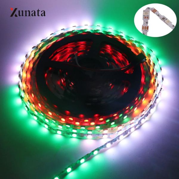

strips 5m 5v ws2812b led strip light s shape fullcolor addressable pixel tape 5mm 6mm pcb 30leds/m 60leds/m ribbon