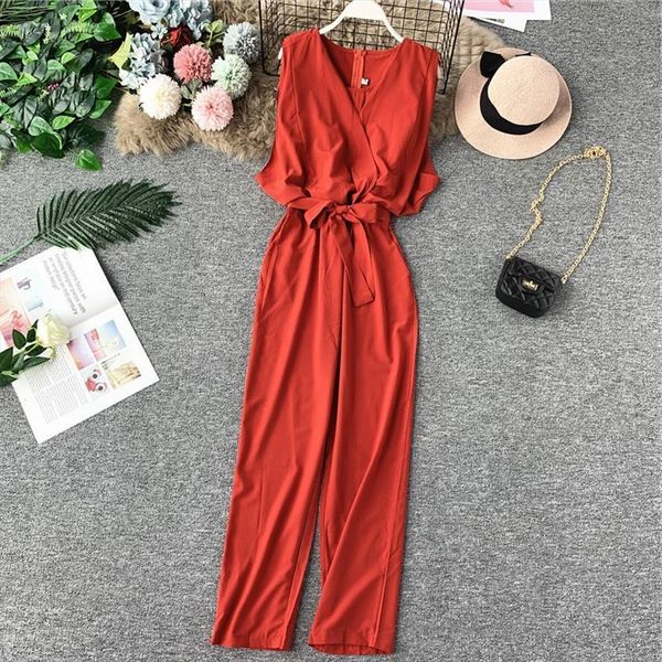 

summer fashion casual women romper high waist slim fit red black blue pink yellow orange green, Black;white
