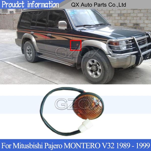 

emergency lights capqx turn indicator side marker light lamp for mitusbishi pajero montero v32 1989 1990 1991 1992 1993 1994 1995-1999 with