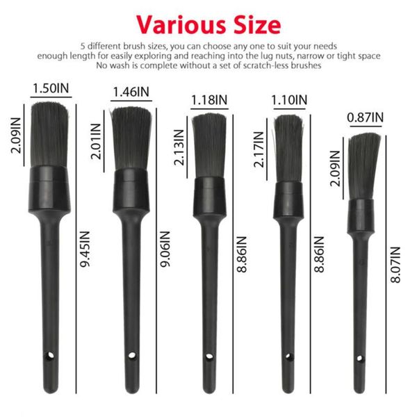 

car sponge 5pcs/set detailing brush auto interior kit plastic vehicle brand