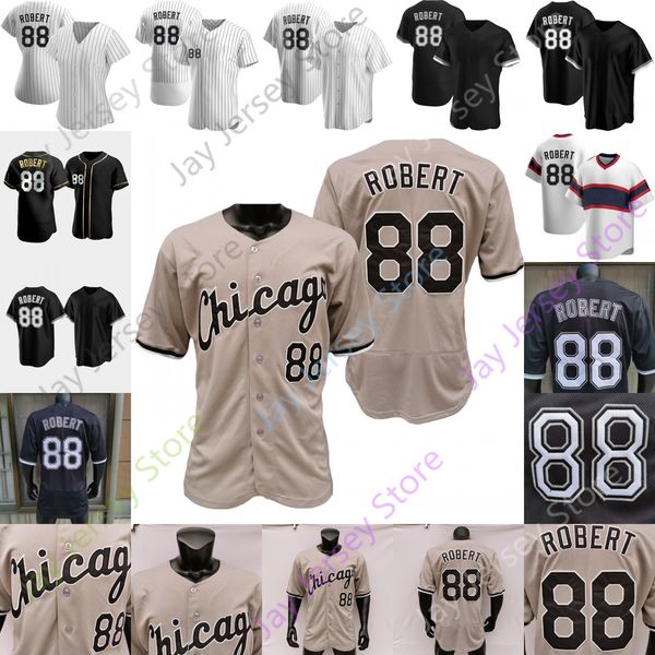 

luis robert jersey black golden player fans grey pinstripe white pullover women size s-3xl all stitched embroidery, Blue;black