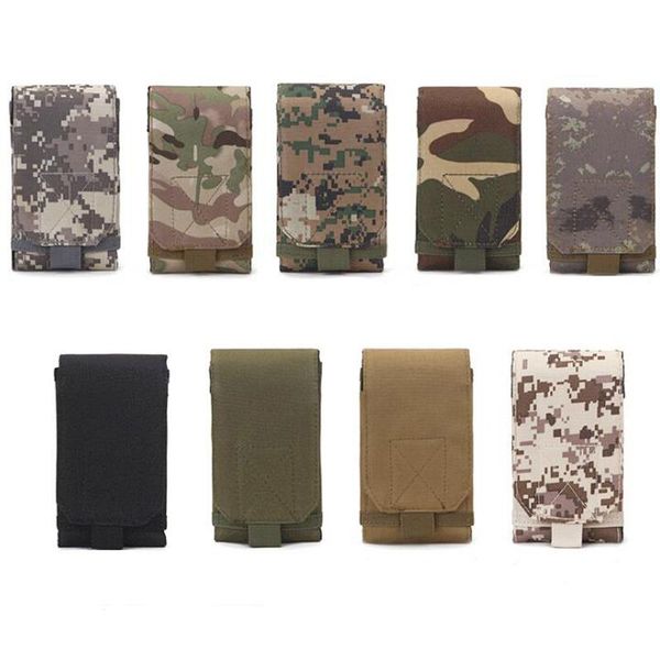 

stuff sacks 5'' & 6'' military tactical camo belt pouch bag pack phone bags molle camp pocket waist fanny case
