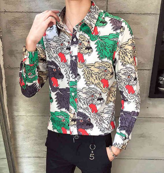 

men's casual shirts 2021 europe-style slim fit long, White;black