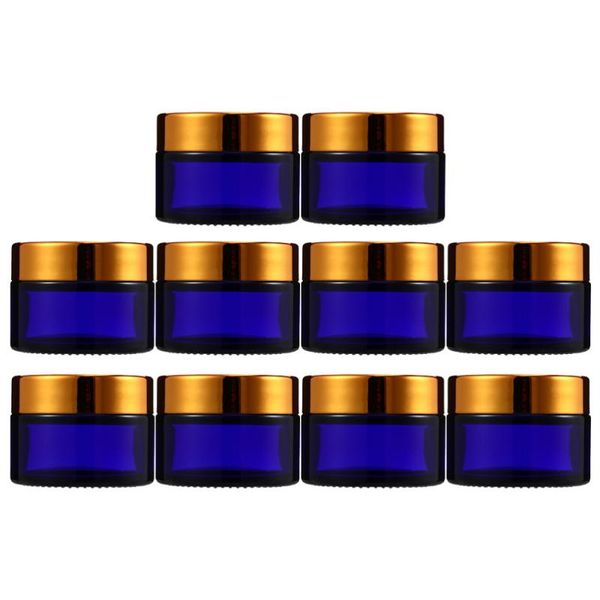 

storage bottles & jars 10pcs convenient cosmetics cream glass refillable holders