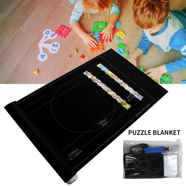 

carpets portable travel storage bag professional jigsaw blanket puzzles roll mat felt up to 1500/2000 pcs puzzle accessories