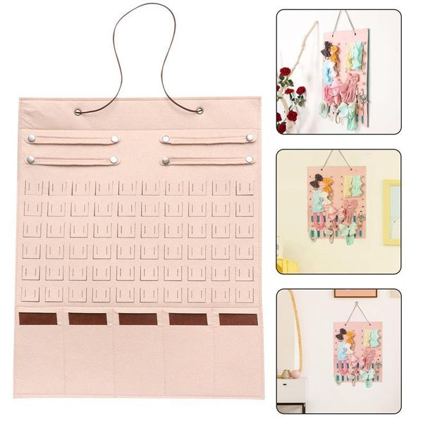 

storage bags headband holder organizer jewelry bag felt wall hanging for hair hoops ties