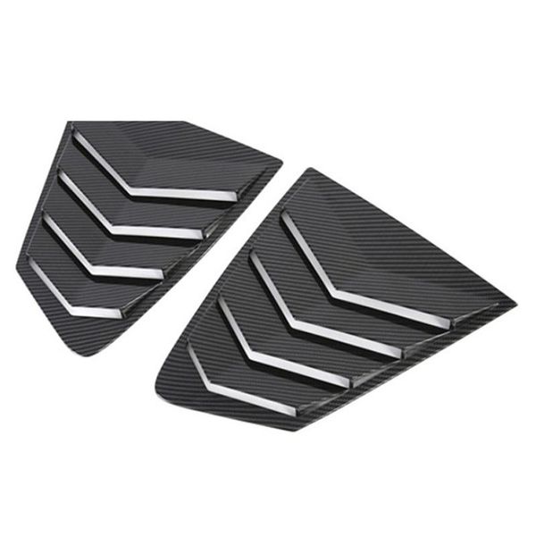 

car carbon fiber rear tail louvers vent window shutters windshield sunshade cover trim accessories fit for 2021 mazda 3 blinds