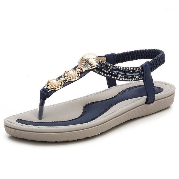 

sandals women fashion summer beach roman sandal ladies shallow mouth open toe flat casual female shoes1, Black