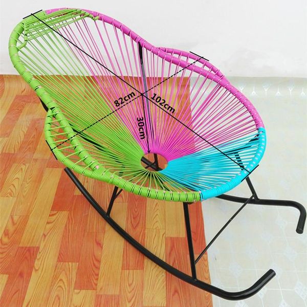 

cane chair rocking garden round iron courtyard camp furniture