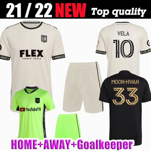 

suit mls 2021 2022 lafc soccer jersey 21 22 rossi vela kaye moon-hwan los angeles fc players for change black out limited edition fans versi