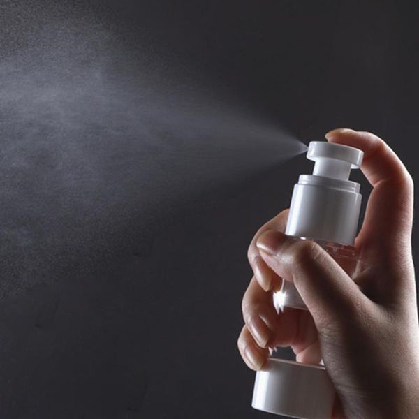 

storage bottles & jars 1pcs 15ml/30ml/50ml/80ml/100ml plastic travel bottle refillable transparent airless pump perfume vacuum spray