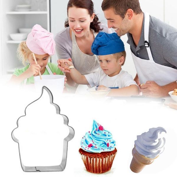 

baking moulds 1pc biscuit mold creative stainless steel cookie cutter cake kitchen tools christmas decoration