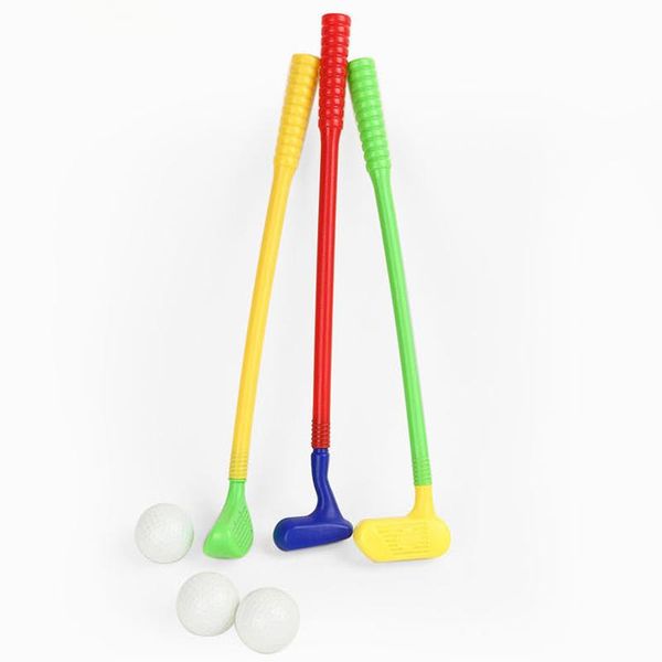 

golf balls kid plastic toy set clubs indoor outdoor leisure sports qw