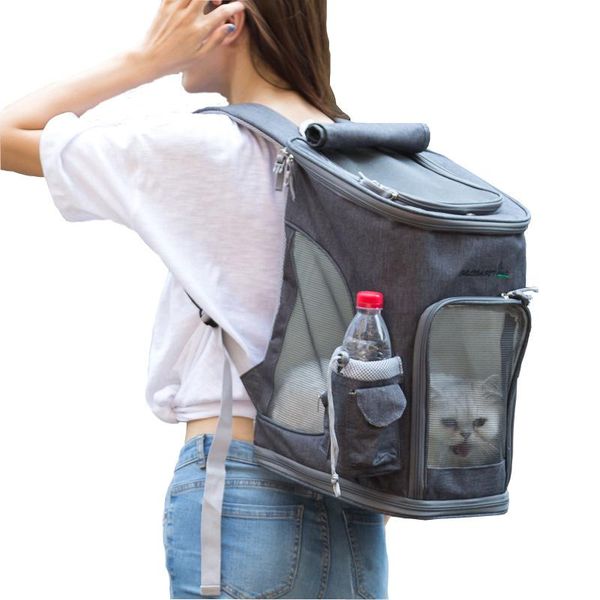 

dog car seat covers ultralight outdoor pet carrier bag large size space handbag ultra-breathable foldable backpack for travel