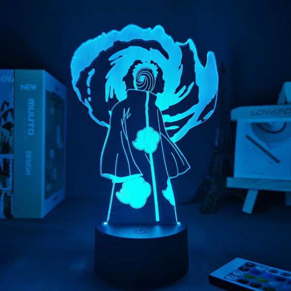

night lights manga narutoed 3d lamp kids bedroom cute room decor anime personalized gift for home figure led panel