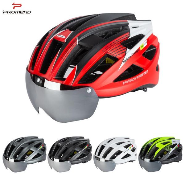 

cycling helmets promend bike helmet mountain with mirror sports outdoor integrated molded equipment for 57~62cm
