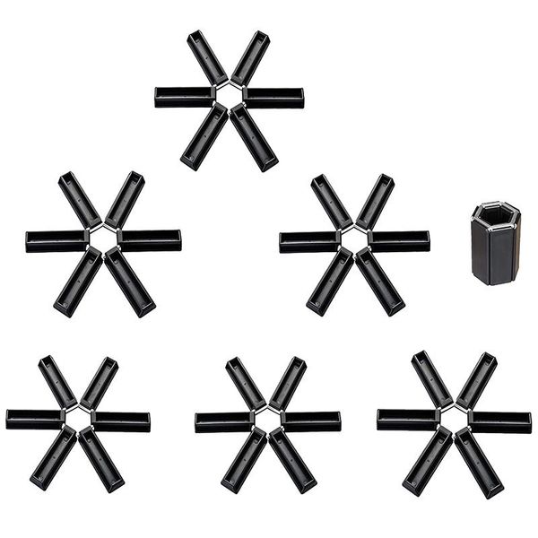

mats & pads folding insulation pad, foldable non-slip placemat, tripod stand, suitable for kitchen 6 packs