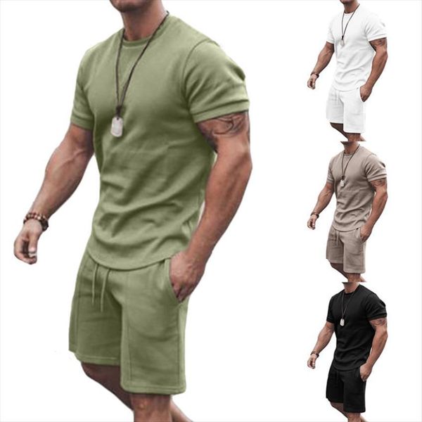 

sets t shirts shorts mens tracksuit summer casual sweatpants male sportswear man tactical suit motocross outfit clothing, Gray