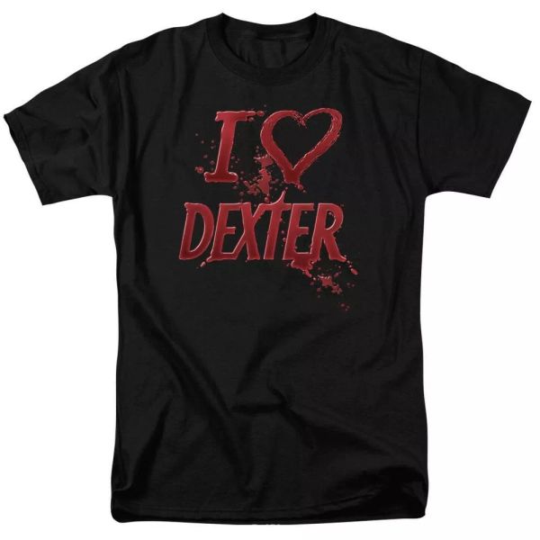 

dexter i heart dexter tv show t-shirt sizes s-3x new, White;black